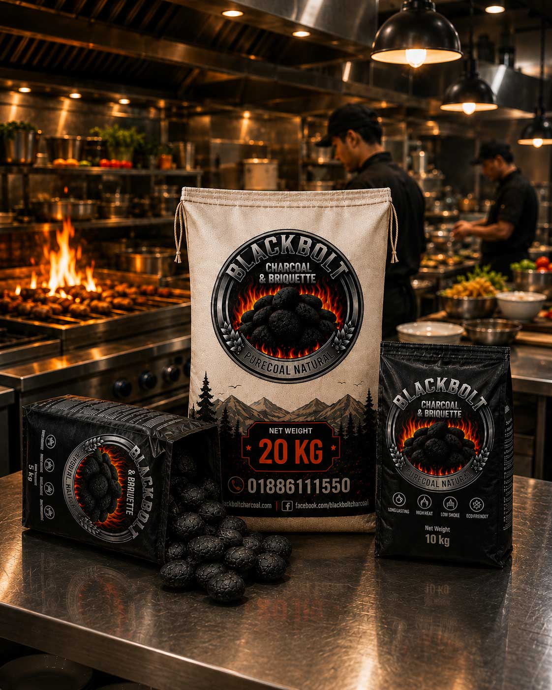 BlackBolt pillow briquette pack