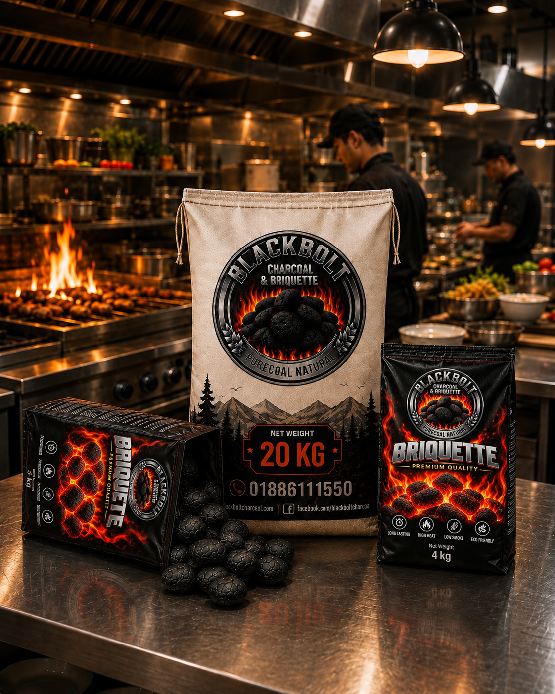 BlackBolt pillow briquette pack